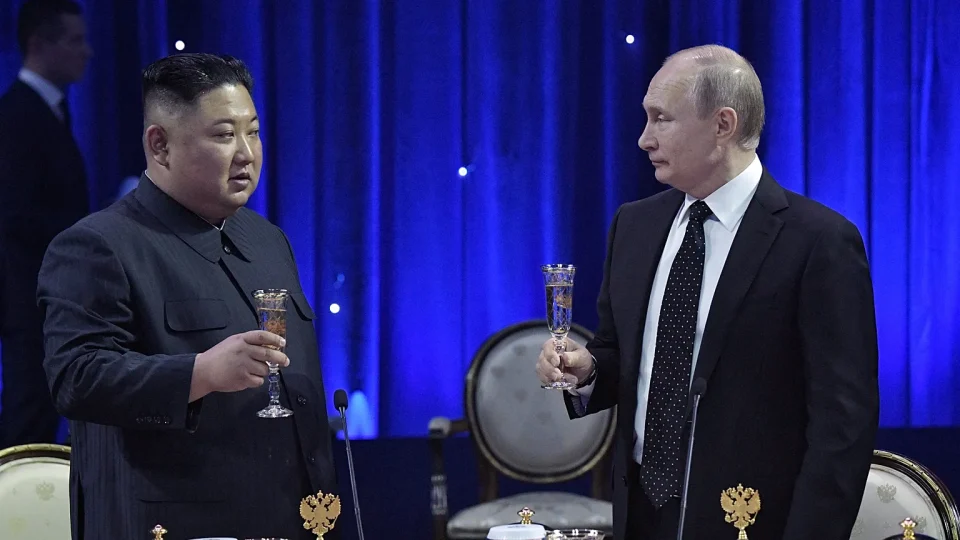Kim Jong-un and Vladimir Putin